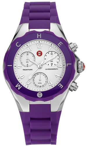 Michele Watches : MWW12F000004 Battery Operated Quartz Polished With Brushed Steel White Dial Band Men Watch