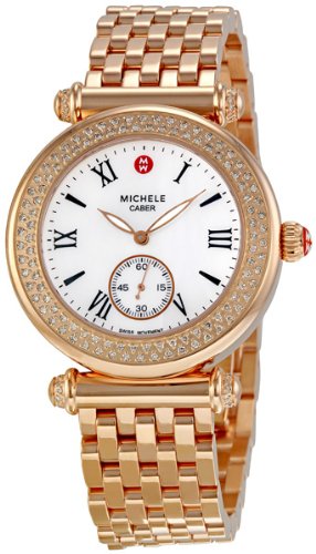 Michele Watches : MWW16A000044 Quartz Diamonds and Gold Tone Women Watch