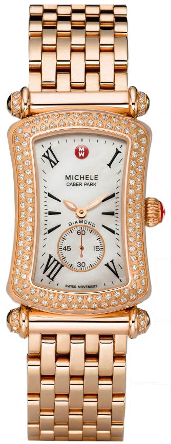 Michele Watches : MWW16B000037 Quartz Diamonds and Gold Tone Women Watch