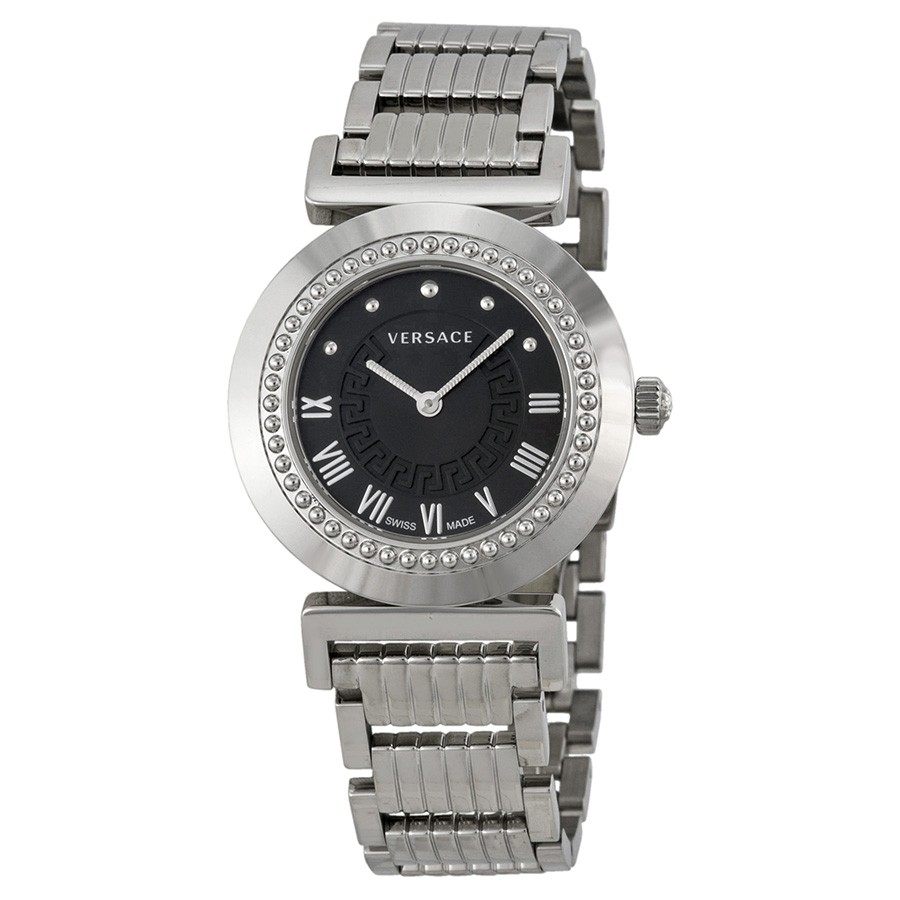 Versace Watches : P5Q99D009S099 Black (greca Pattern) Quartz Women Watch