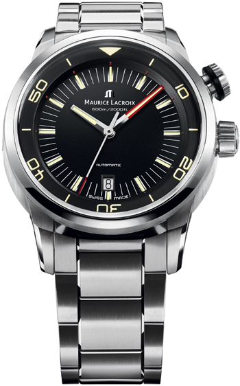 Maurice Lacroix Watches : PT6248-SS002-330 Automatic Analog Date Stainless Steel Men Watch