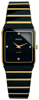 Rado Watches : R10399751 Quartz Black Hardmetal Black Dial Black Hardmetal Band Women Watch