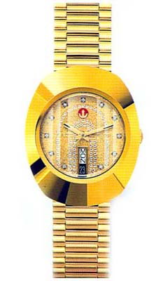 Rado Watches : R12413153 Yellow Dial Yellow Plated Bracelet Band Men Watch