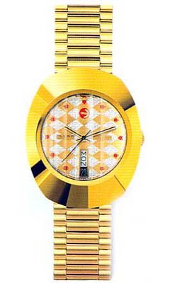 Rado Watches : R12413193 Yellow Dial Yellow Plated Bracelet Band Men Watch