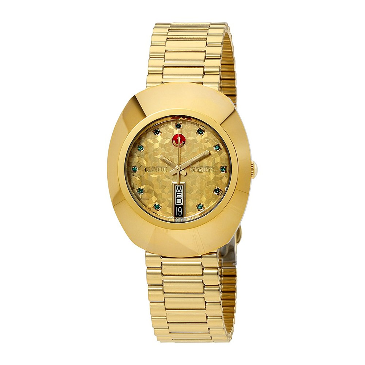 Rado Watches : R12413663 Yellow Gold Dial Fixed Band Men Watch