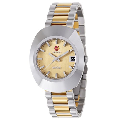 Rado Watches : R12417254 Automatic Gold Dial Date Two Tone Stainless Steel Men Watch
