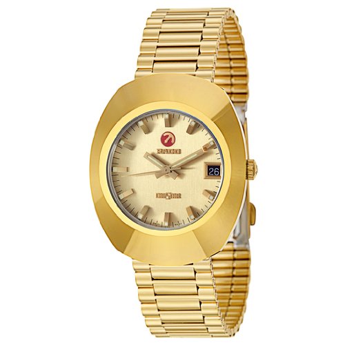 Rado Watches : R12431263 Automatic Gold Dial Date Gold Tone Stainless Steel Men Watch