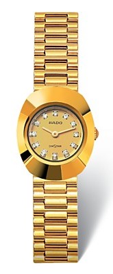 Rado Watches : R12559633 Quartz Gold Tone Steel Gold Tone Dial Gold Tone Steel Band Women Watch