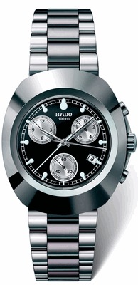 Rado Watches : R12638163 Quartz Steel Black Dial Steel Band Men Watch