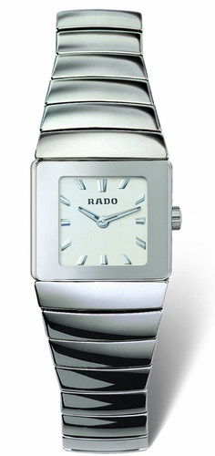 Rado Watches : R13334142 Quartz Platinum Ceramic White Dial Platinum Ceramic Band Women Watch