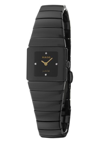 Rado Watches : R13337722 Quartz Black Ceramic Black Dial Black Ceramic Band Women Watch