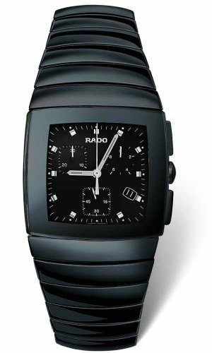 Rado Watches : R13477152 Quartz Black Ceramic Black Dial Black Ceramic Band Men Watch