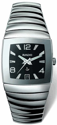 Rado Watches : R13598152 Automatic Platinum Ceramic Black Dial Platinum Ceramic Band Men Watch