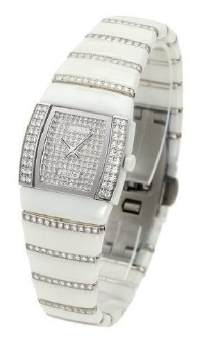 Rado Watches : R13633912 Quartz Diamonds Pave Dial Diamonds Bezel Ceramic Women Watch