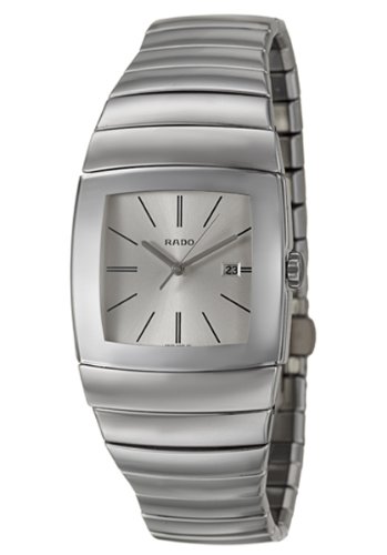 Rado Watches : R13720122 Quartz Silver Dial Date Ceramic 32.4mm Men Watch