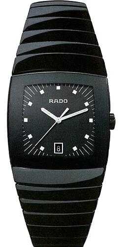 Rado Watches : R13723162 Quartz Black Dial Black Ceramic Men Watch