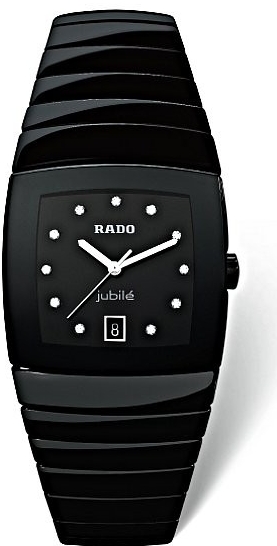 Rado Watches : R13723752 Quartz Black Diamonds Dial Black Ceramic 35mm Men Watch