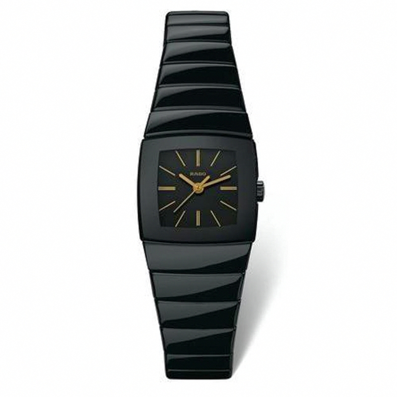 Rado Watches : R13726192 Quartz Black Dial Ceramic 22mm Women Watch