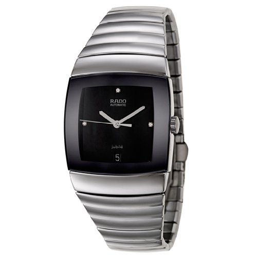 Rado Watches : R13875712 Automatic Black Diamond Dial Date Ceramos Men Watch