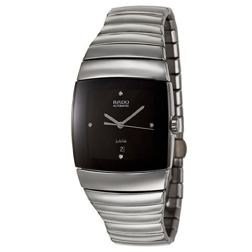 Rado Watches : R13876712 Automatic Black Diamond Dial Date Ceramos Men Watch
