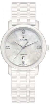 Rado Watches : R14044907 Mother Of Pearl Dial Fixed White Ceramic Band Men Watch