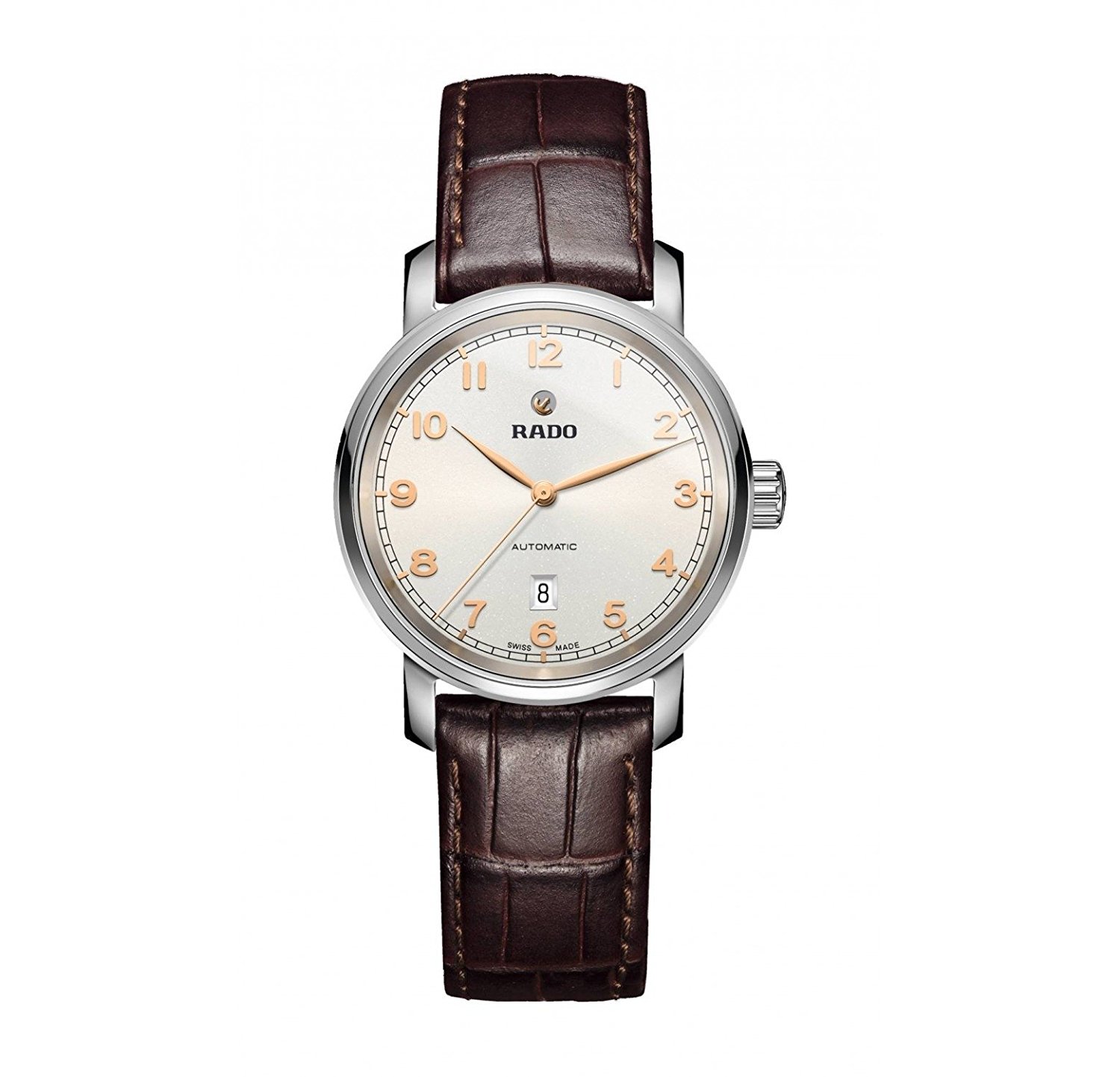 Rado Watches : R14050136 Automatic Date Brown Leather Men Watch