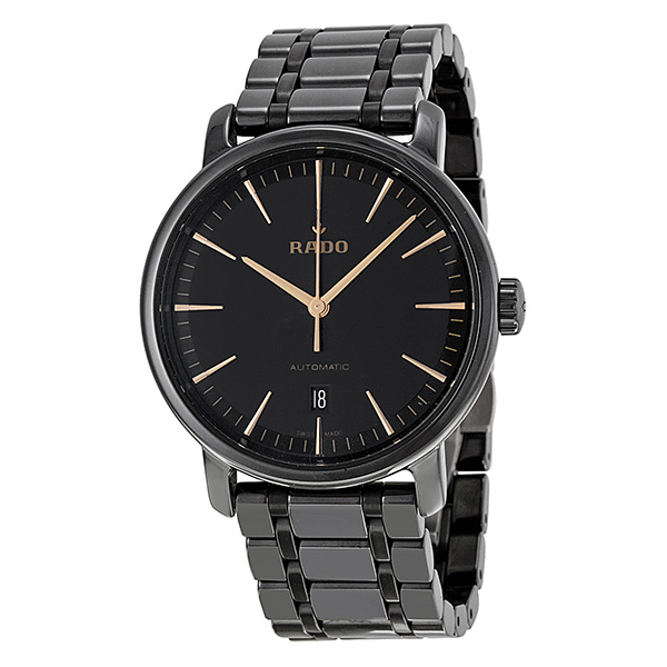 Rado Watches : R14073162 Automatic Black Dial Date Ceramic Men Watch
