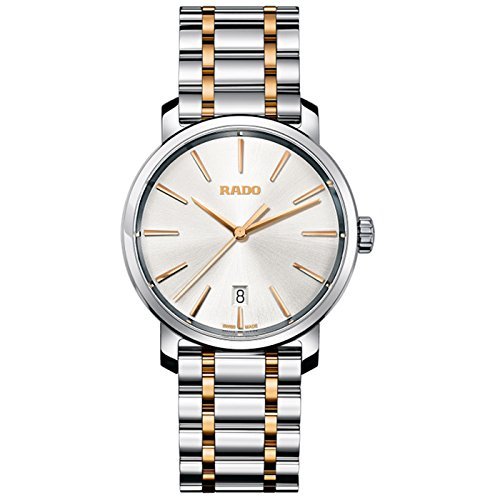 Rado Watches : R14078103 Quartz Analog Date Two Tone Stainless Steel Men Watch
