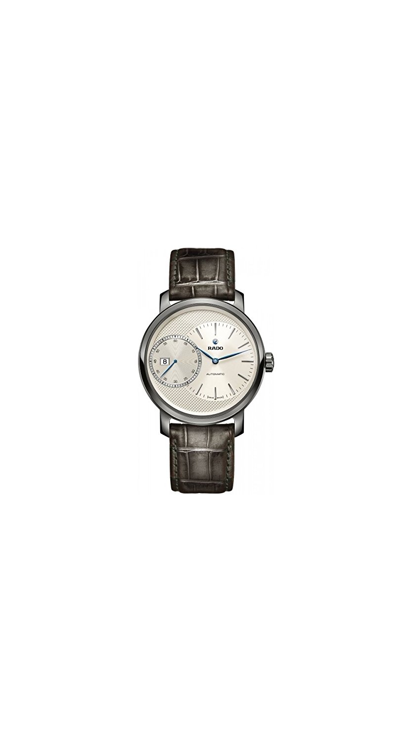 Rado Watches : R14129126 White Clous De Paris Pattern Dial Fixed Plasma Ceramic Band Men Watch