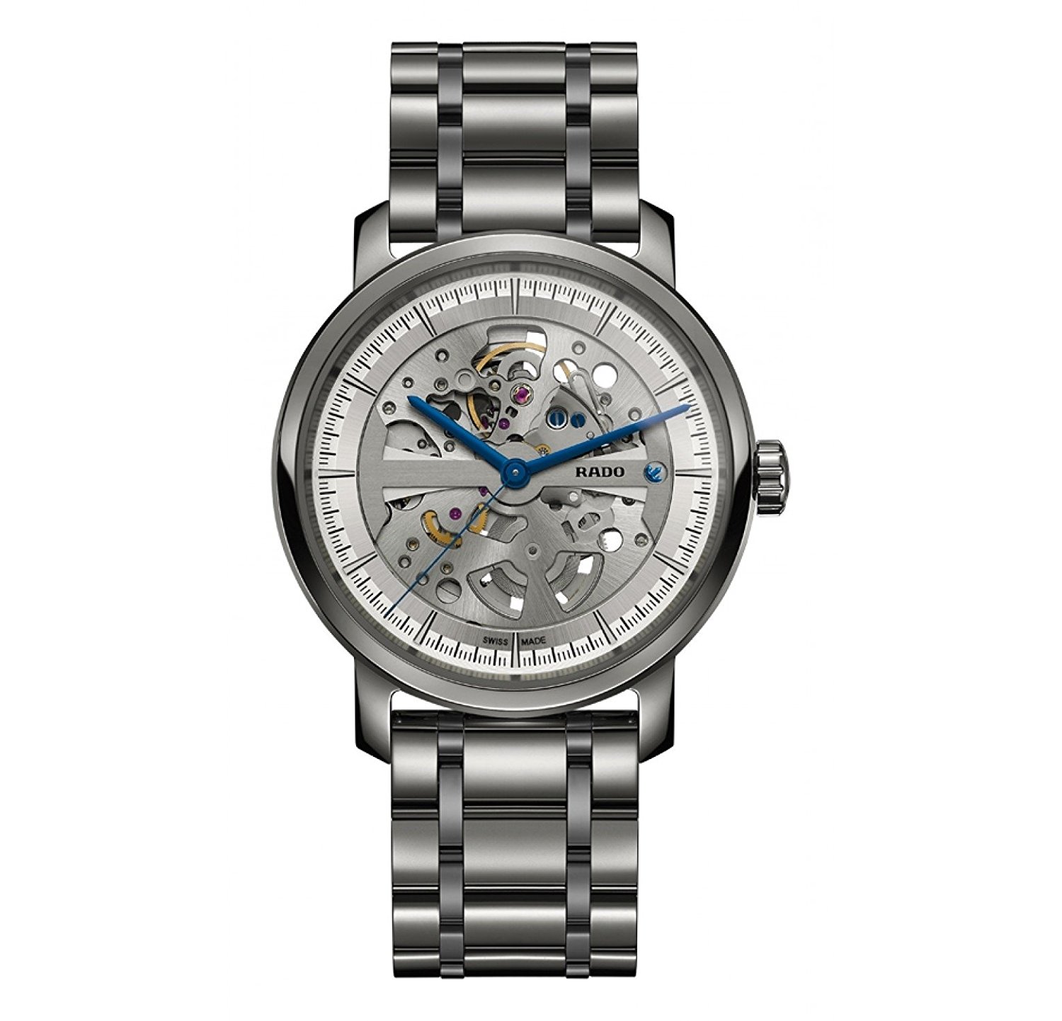 Rado Watches : R14132122 Grey Skeleton Dial Fixed Band Men Watch