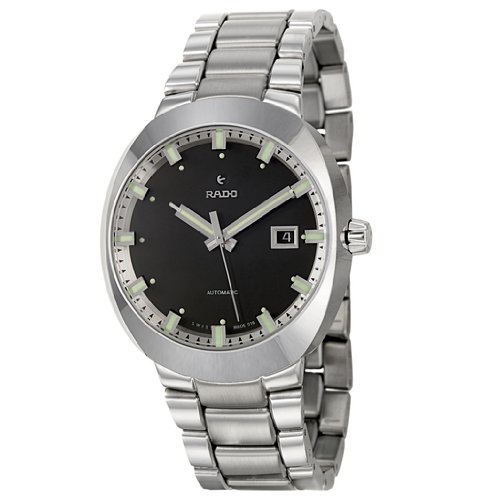 Rado Watches : R15938163 Automatic Black Dial Date Stainless Steel Men Watch