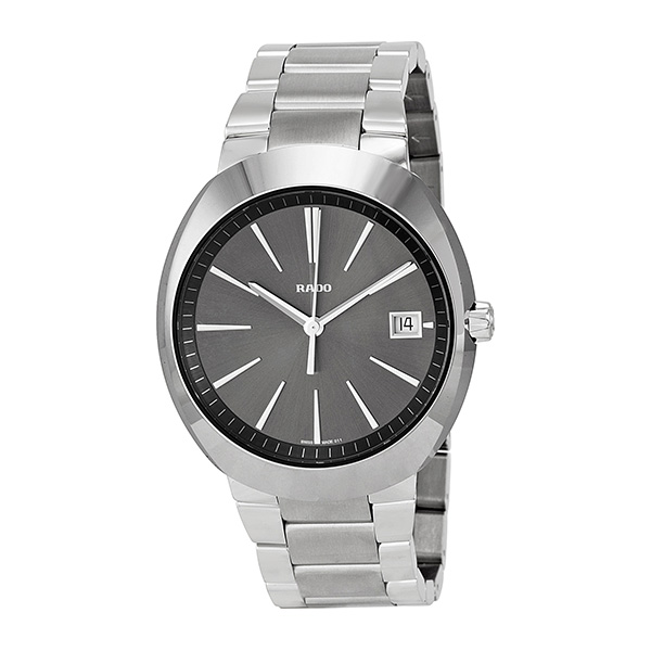 Rado Watches : R15943113 Quartz Dark Gray Dial Date Stainless Steel Men Watch