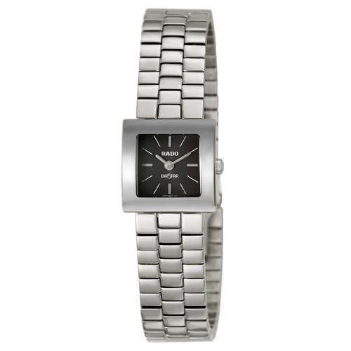 Rado Watches : R18682183 Quartz Black Dial Stainless Steel Women Watch