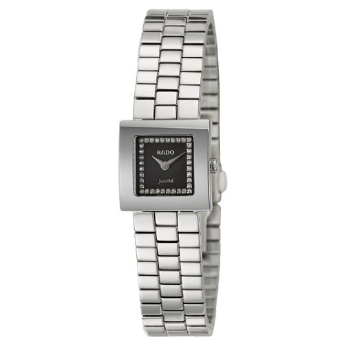 Rado Watches : R18682723 Black Dial Stainless Steel Band Women Watch