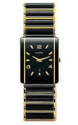 Rado Watches : R20282192 Quartz Black Ceramic/gold Black Dial Black Cermaic/gold Band Men Watch