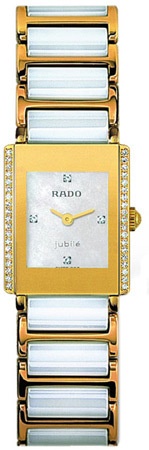 Rado Watches : R20339902 Quartz Pearl Ceramic/gold White Mother Of Pearl Dial Pearl Ceramic/gold Band Women Watch