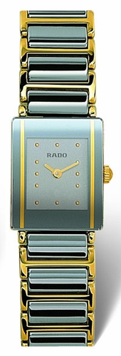 Rado Watches : R20383142 Quartz Platinum Ceramic/gold Silver Dial Platinum Ceramic/gold Band Women Watch