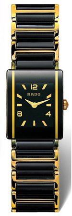 Rado Watches : R20383192 Quartz Black Dial Black Ceramic Women Watch