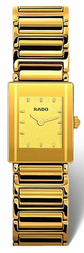 Rado Watches : R20383272 Quartz Gold Ceramic/gold Gold Dial Gold Ceramic/gold Band Women Watch
