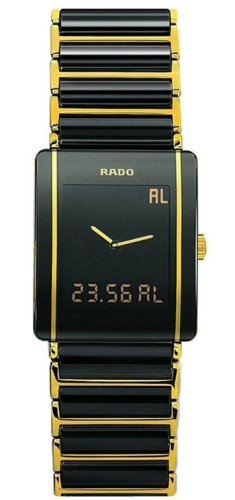 Rado Watches : R20456152 Quartz Black Ceramic/gold Black Dial Black Ceramic/gold Band Men Watch
