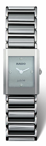 Rado Watches : R20488732 Quartz Platinum Ceramic/steel Silver Dial Platinum Ceramic/steel Band Women Watch