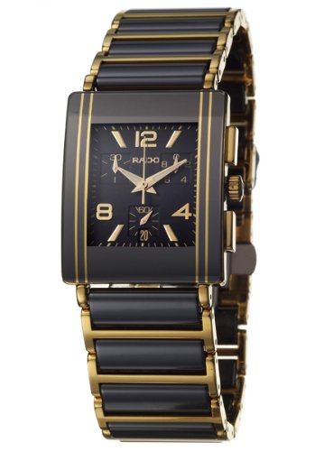 Rado Watches : R20592152 Quartz Black Ceramic/gold Black Dial Black Ceramic/gold Band Men Watch