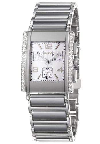 Rado Watches : R20670902 Quartz Platinum Ceramic/steel White Mother Of Pearl Dial Platinum Ceramic/steel Band Men Watch