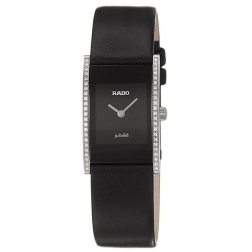 Rado Watches : R20759155 Quartz Black Dial Diamonds Bezel 19mm Women Watch