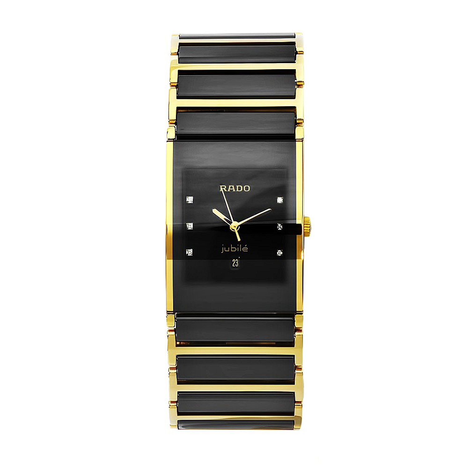 Rado Watches : R20787752 Black Dial Ceramic Band Men Watch