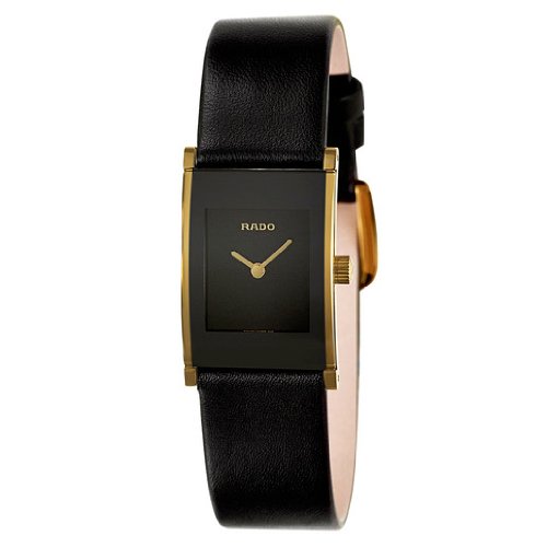 Rado Watches : R20789155 Quartz Analog Black Leather Women Watch