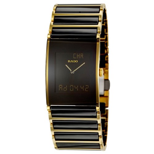 Rado Watches : R20799152 Quartz Analog Stainless Steel and Black Ceramic Men Watch