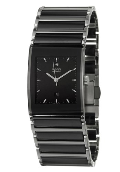 Rado Watches : R20853152 Automatic Black Dial Stainless Steel and Ceramic 27mm Men Watch