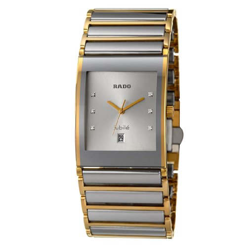 Rado Watches : R20860702 Quartz Diamonds Silver Dial Ceramic 31mm Men Watch