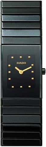 Rado Watches : R21540162 Quartz Black Dial Black Ceramic Women Watch
